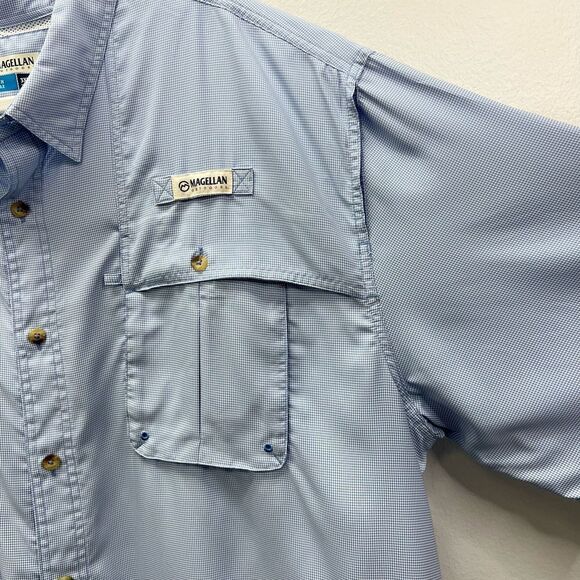 Magellan Men's Outdoor Fishing Shirt Light Blue Size 3XL - Picture 4 of 8